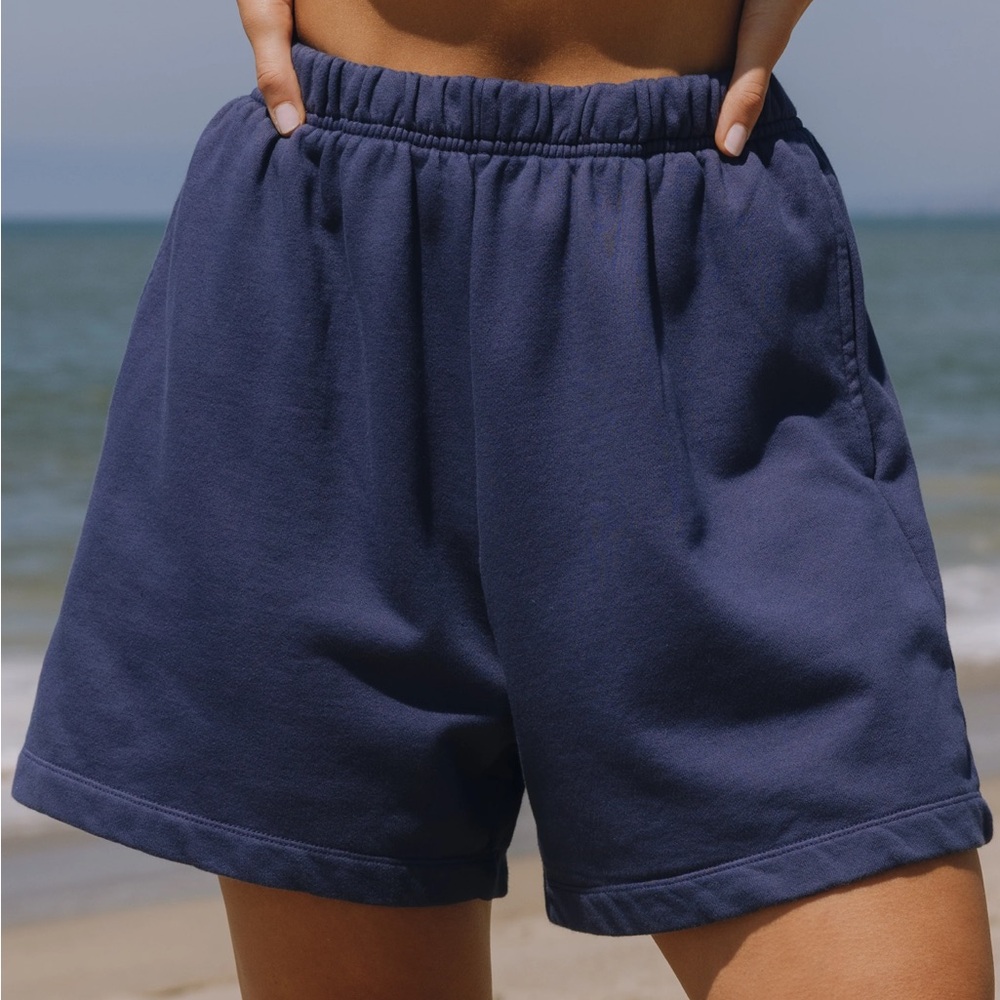 Daily Drills High Waist Blue Shorts